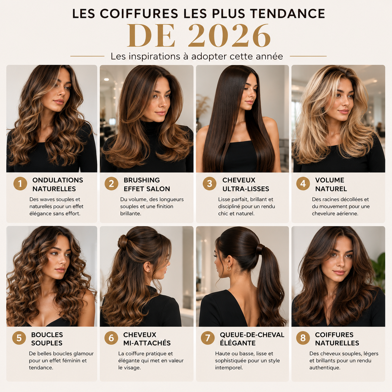 Les coiffures les plus tendance de 2026 Image